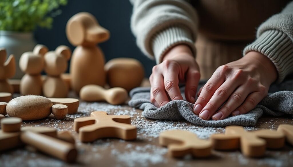 découvrez des méthodes efficaces et douces pour désinfecter vos jouets en bois sans les abîmer. apprenez à préserver leur beauté et leur durabilité tout en assurant une hygiène optimale pour vos enfants.