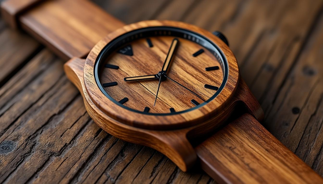 découvrez la montre en bois fabriquée en france, alliant élégance, savoir-faire artisanal et respect de l’environnement. optez pour un accessoire durable, unique et tendance, parfait pour sublimer votre style au quotidien.