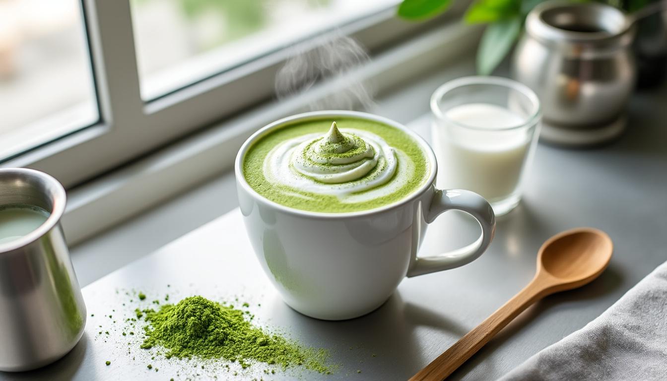 découvrez le matcha tea latte de starbucks, une boisson onctueuse alliant saveurs intenses et couleurs vibrantes. parfait pour une pause gourmande pleine d'énergie et de douceur.