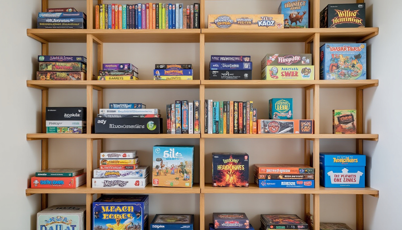 découvrez des astuces pratiques pour organiser et ranger efficacement vos jeux de société dans une armoire encombrée afin de gagner de la place et trouver facilement vos jeux préférés.