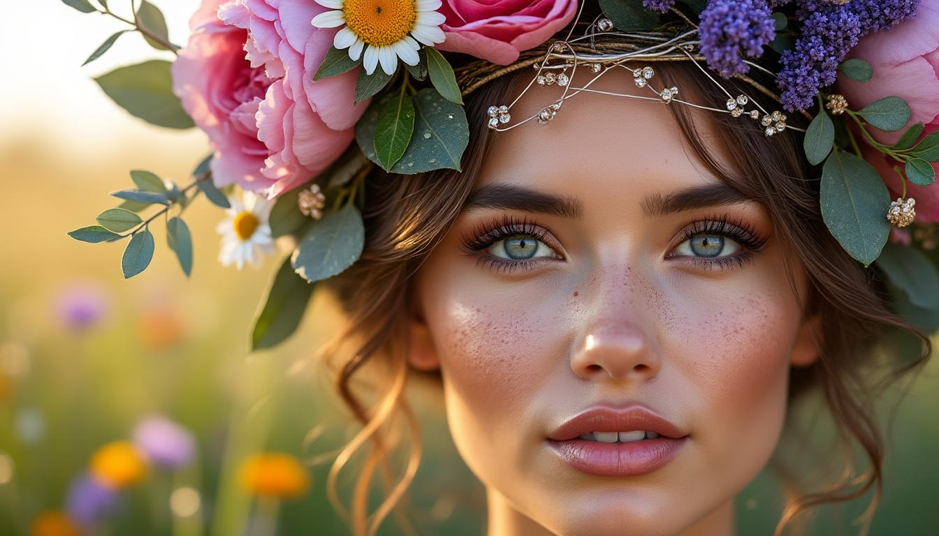 découvrez la couronne de fleurs bohème, un accessoire symbolisant la liberté et l'originalité pour sublimer votre style au quotidien avec une touche naturelle et artistique.