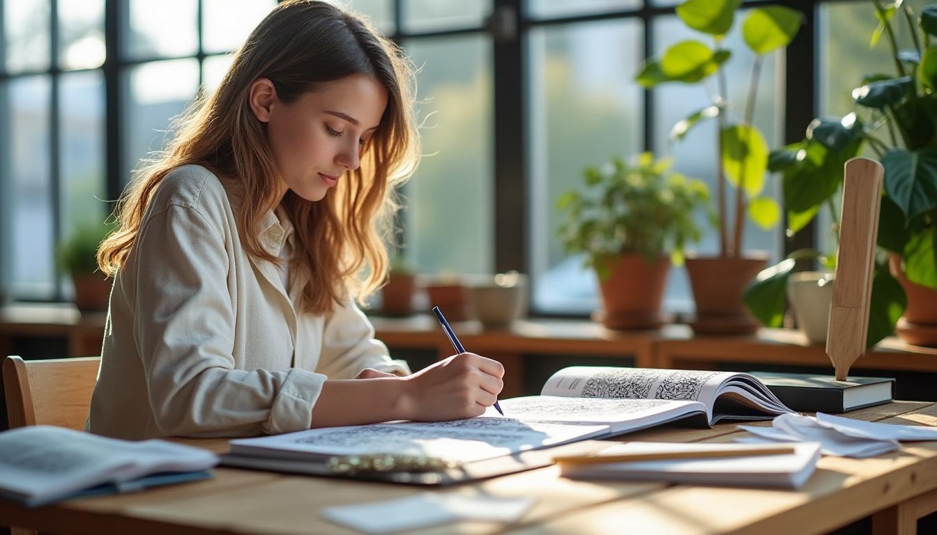 découvrez comment l'anti-coloriage favorise la concentration et la relaxation en stimulant la créativité et en réduisant le stress.