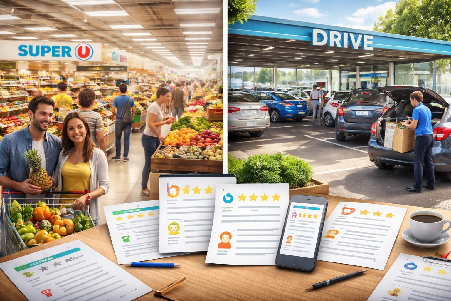 découvrez un comparatif complet des avis des acheteurs sur super u et super u drive. quels sont les points forts et les faiblesses selon les consommateurs ? lisez leurs témoignages pour faire le bon choix.