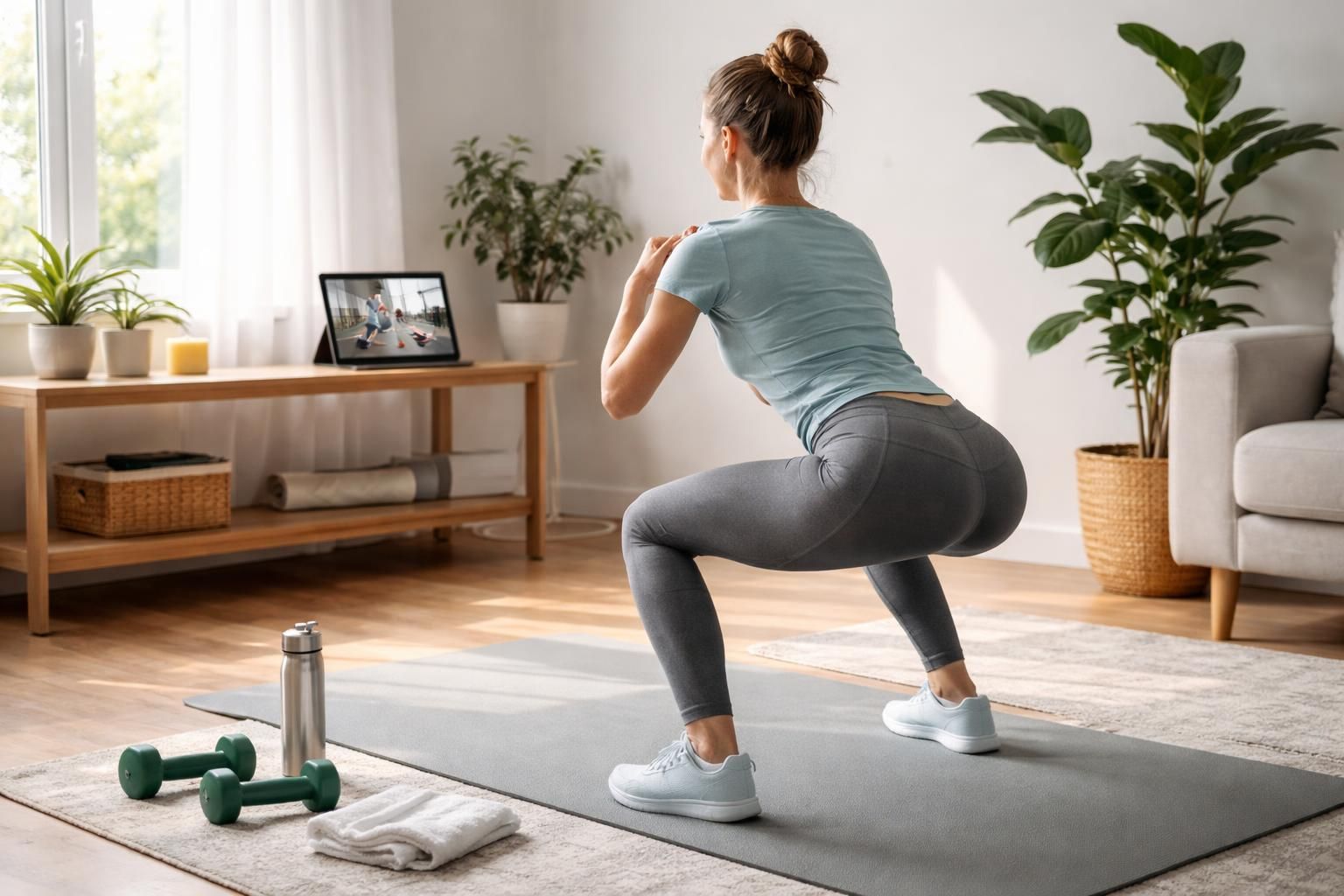 découvrez comment créer une séance de sport maison efficace en seulement 10 minutes grâce à une tablette tactile et un setup adapté, pour rester actif facilement chez vous.