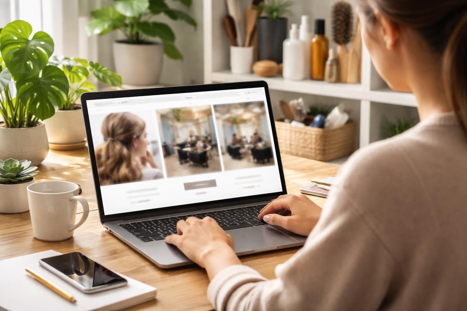 apprenez à créer un mini-site vitrine professionnel pour votre salon de coiffure directement depuis votre pc portable, facilement et rapidement.
