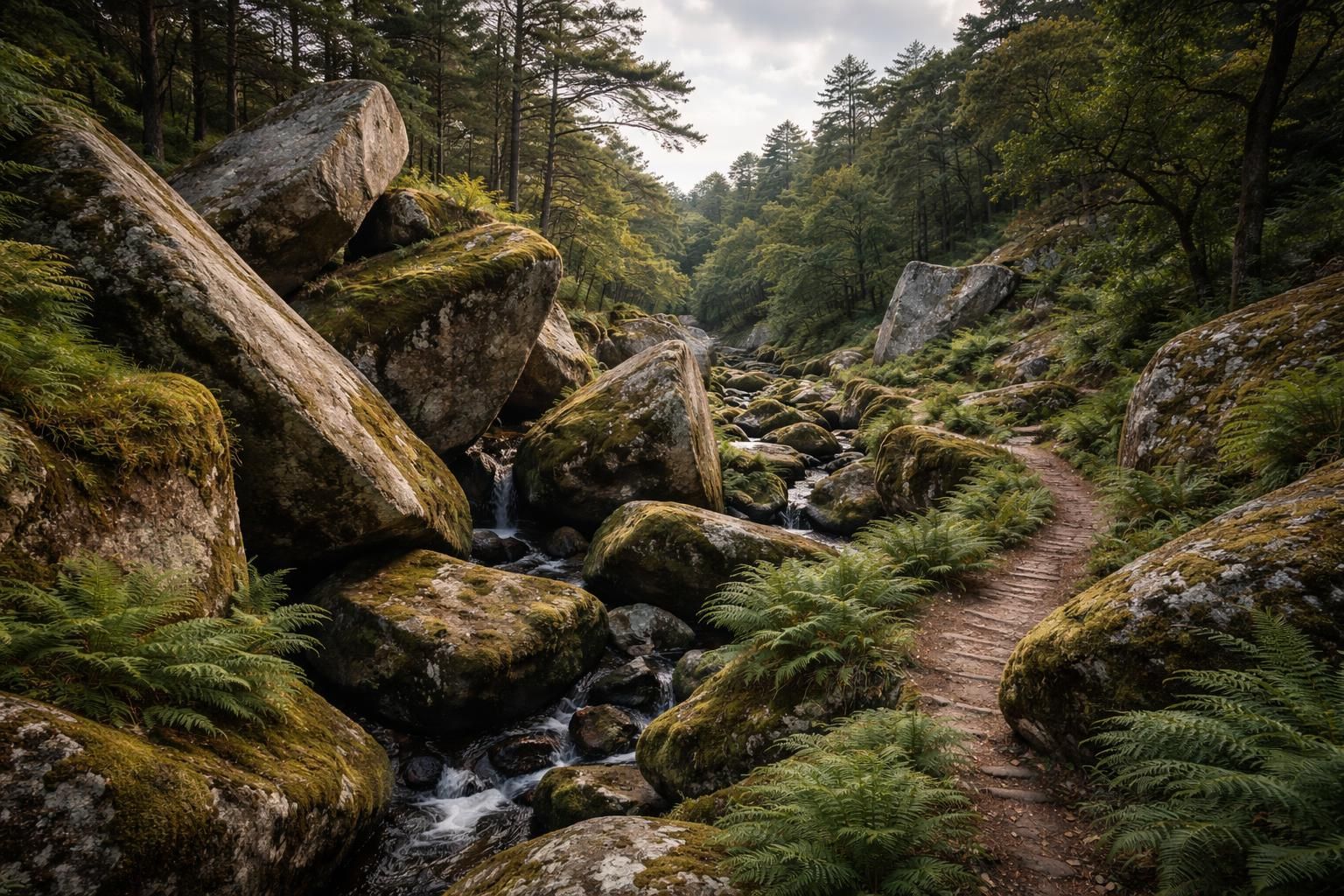 explorez le chaos de toul goulic, un site naturel exceptionnel riche en formations rocheuses spectaculaires et en paysages préservés, idéal pour les amoureux de la nature et les aventuriers.
